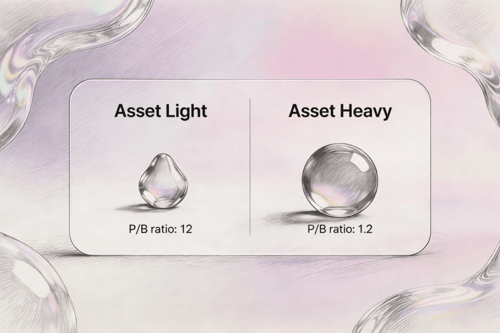 Asset Light vs. Asset Heavy- A Tale of Two P:B Ratios