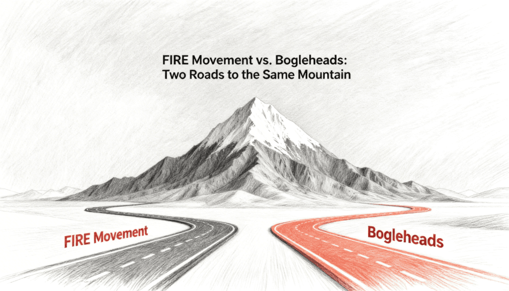 FIRE Movement vs. Bogleheads- Two Roads to the Same Mountain