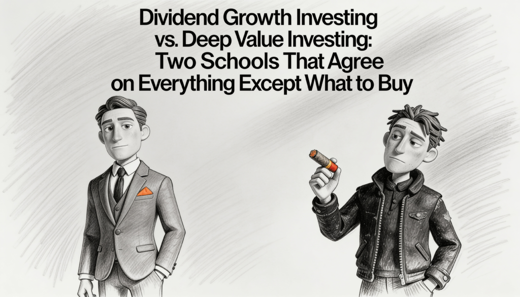 Dividend Growth Investing vs. Deep Value Investing- Two Schools That Agree on Everything Except What to Buy