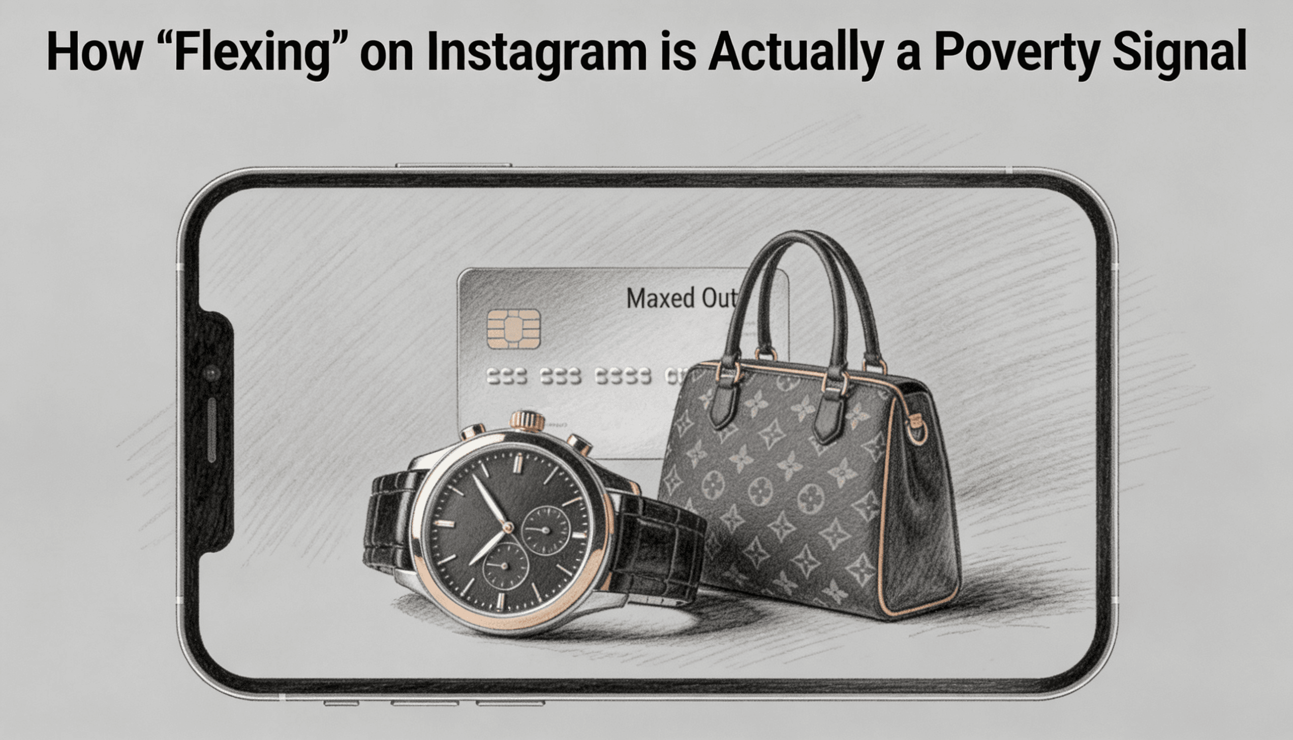 How Flexing on Instagram is Actually a Poverty Signal