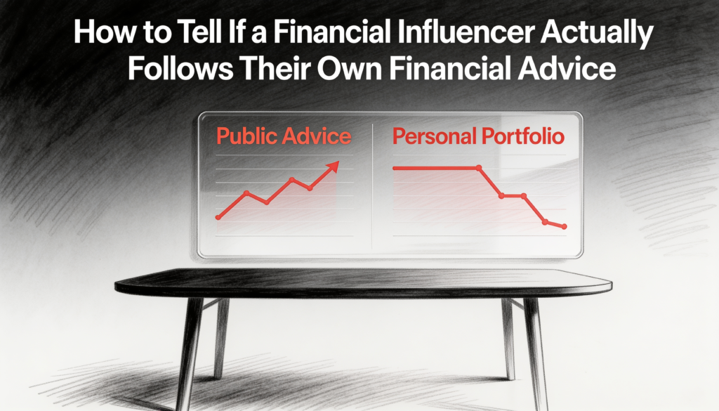 How to Tell If a Financial Influencer Actually Follows Their Own Financial Advice (And Why Most Don't)