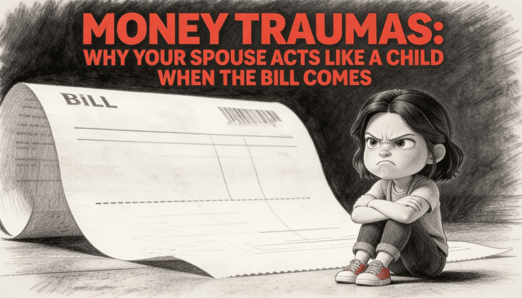 Money Traumas- Why Your Spouse Acts Like a Child When the Bill Comes