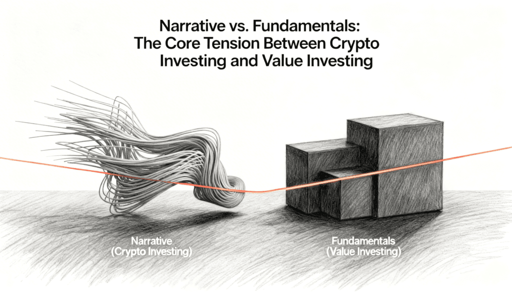 Narrative vs. Fundamentals- The Core Tension Between Crypto Investing and Value Investing
