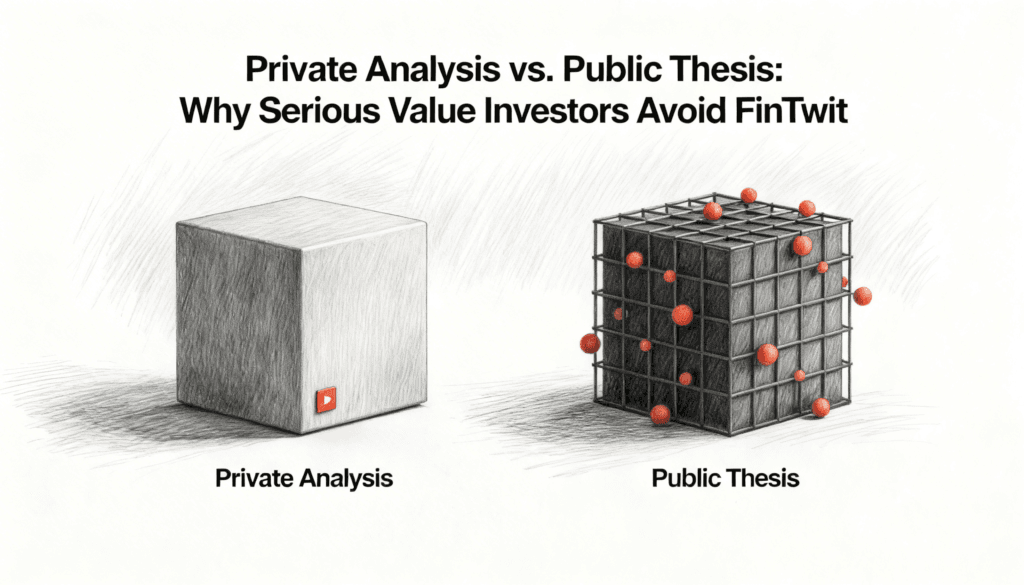 Private Analysis vs. Public Thesis- Why Serious Value Investors Avoid FinTwit