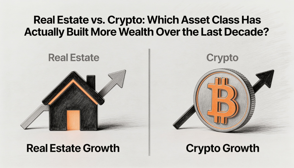 Real Estate vs. Crypto- Which Asset Class Has Actually Built More Wealth Over the Last Decade?