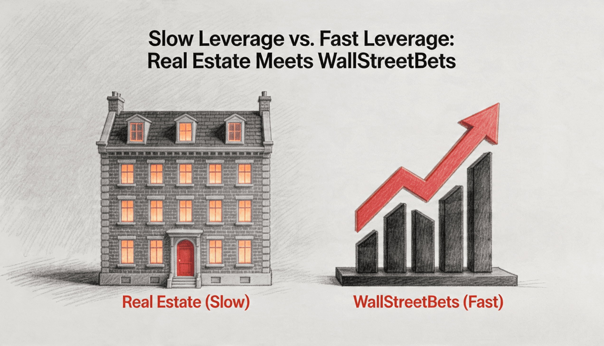 Slow Leverage vs. Fast Leverage- Real Estate Meets WallStreetBets