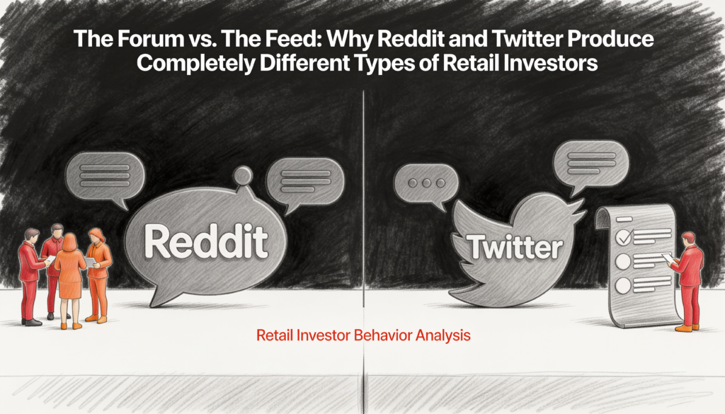 The Forum vs. The Feed- Why Reddit and Twitter Produce Completely Different Types of Retail Investors
