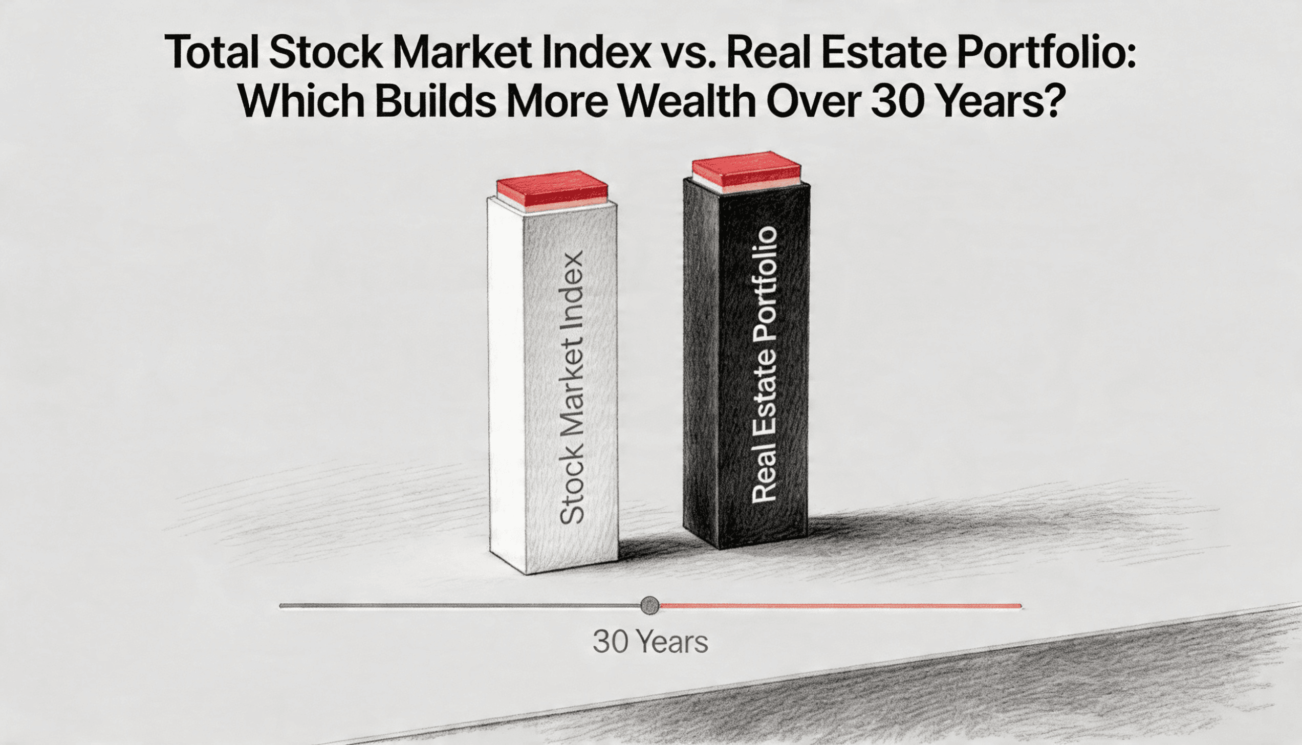 Total Stock Market Index vs. Real Estate Portfolio- Which Builds More Wealth Over 30 Years?