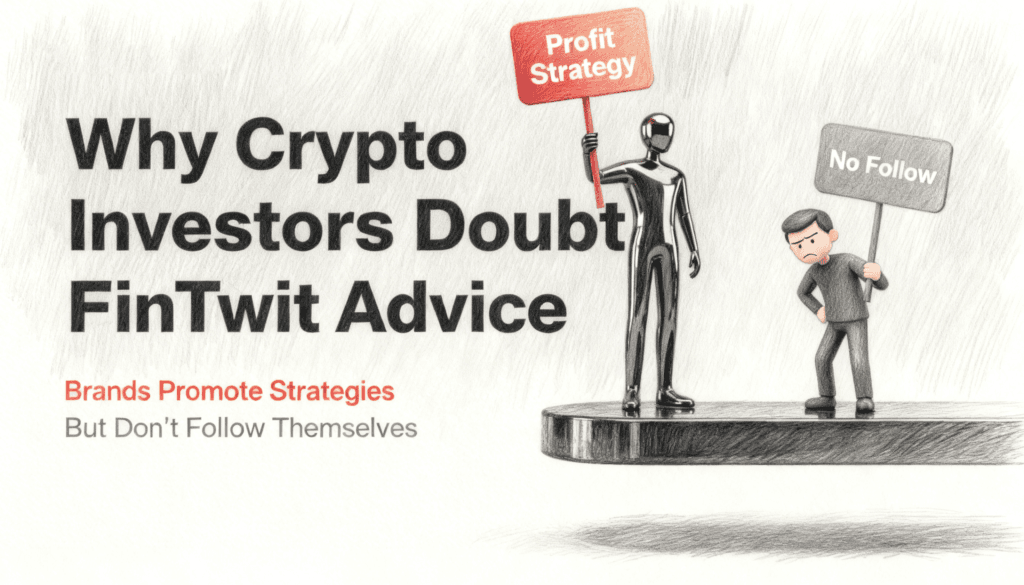 Why Crypto Investors Think FinTwit Brands Are Selling Advice They Do Not Follow