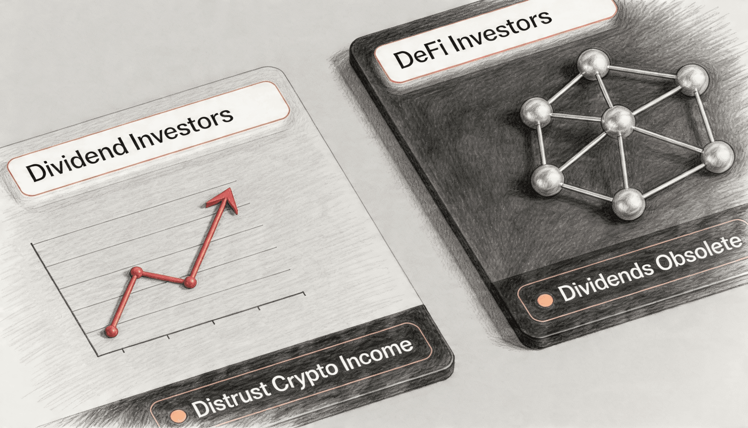 Why Dividend Investors Distrust Crypto Income and Why DeFi Investors Think Dividends Are Obsolete