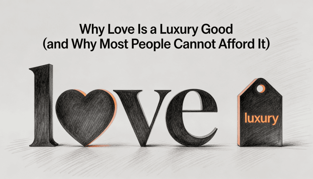 Why Love Is a Luxury Good (and Why Most People Cannot Afford It)
