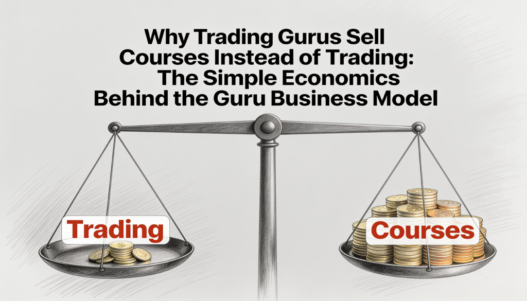 Why Trading Gurus Sell Courses Instead of Trading- The Simple Economics Behind the Guru Business Model