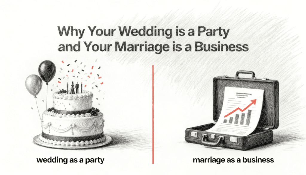 Why Your Wedding is a Party and Your Marriage is a Business