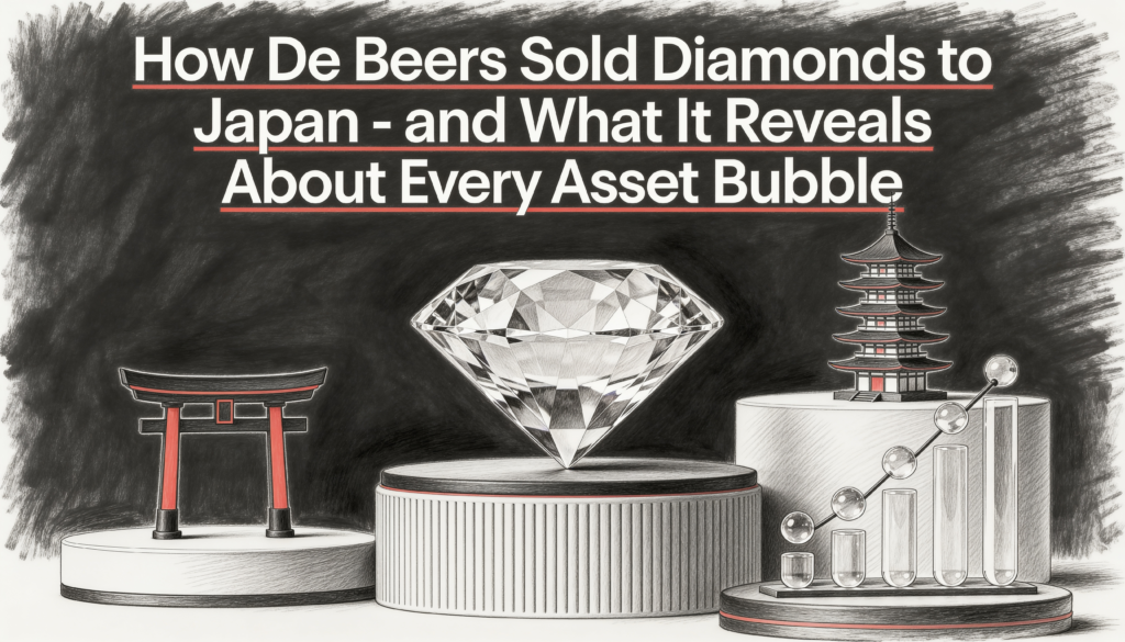 How De Beers Sold Diamonds to Japan - and What It Reveals About Every Asset Bubble