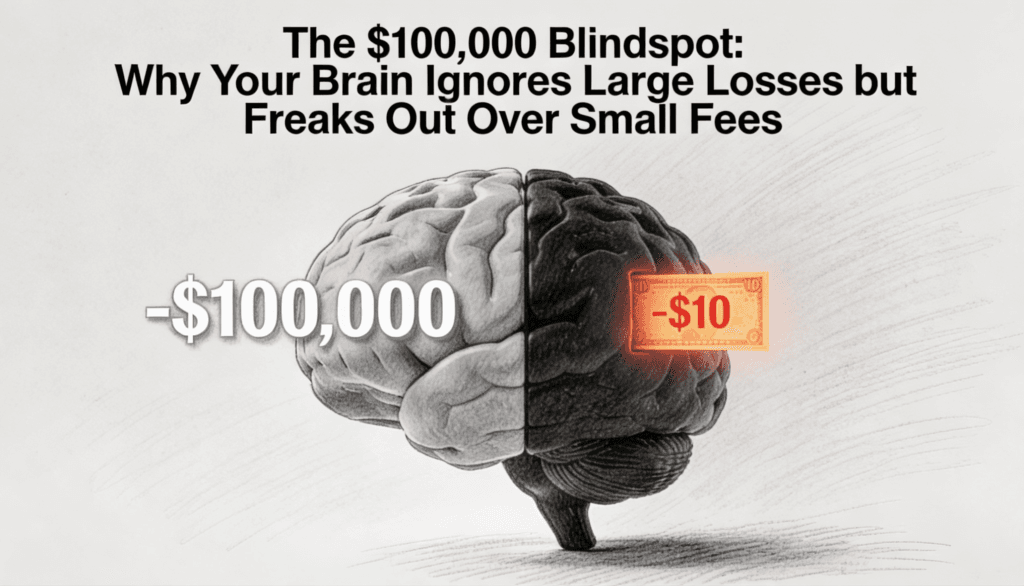 The $100,000 Blindspot- Why Your Brain Ignores Large Losses but Freaks Out Over Small Fees