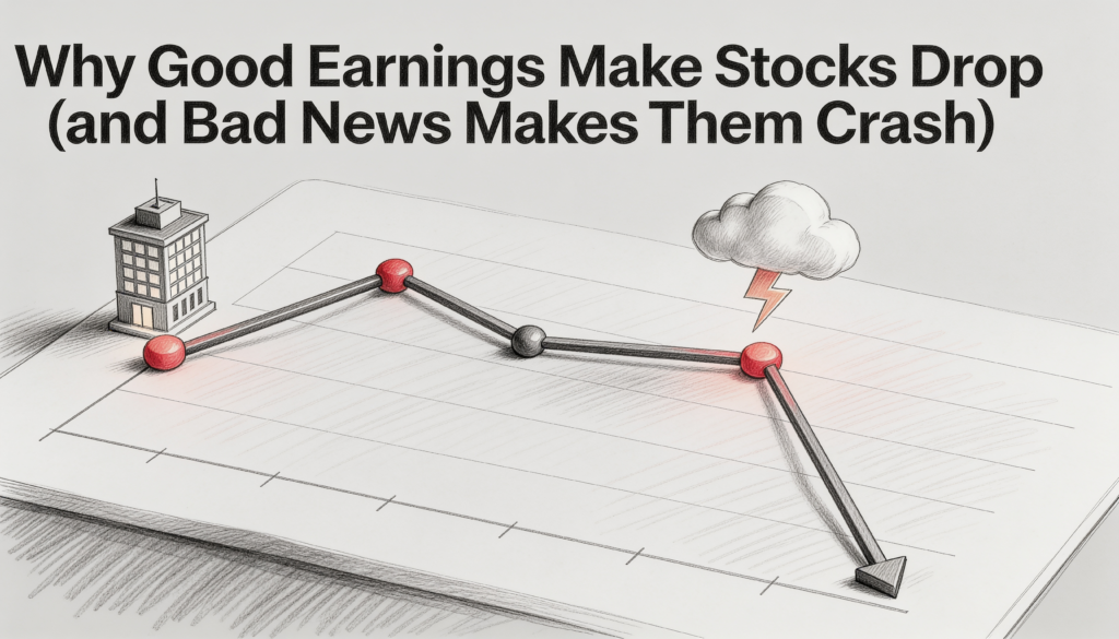 Why Good Earnings Make Stocks Drop (and Bad News Makes Them Crash)