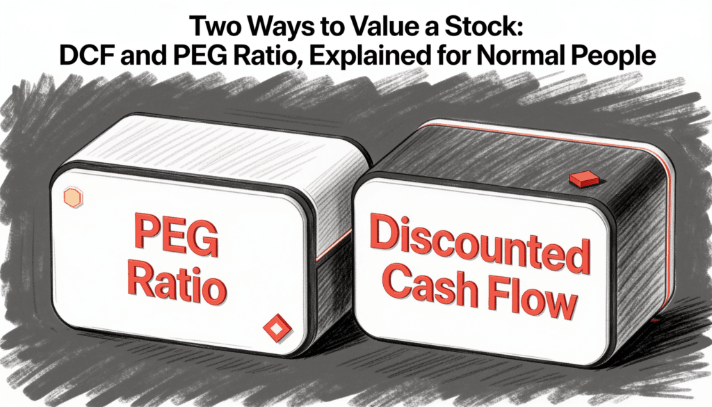 Two Ways to Value a Stock- DCF and PEG Ratio, Explained for Normal People