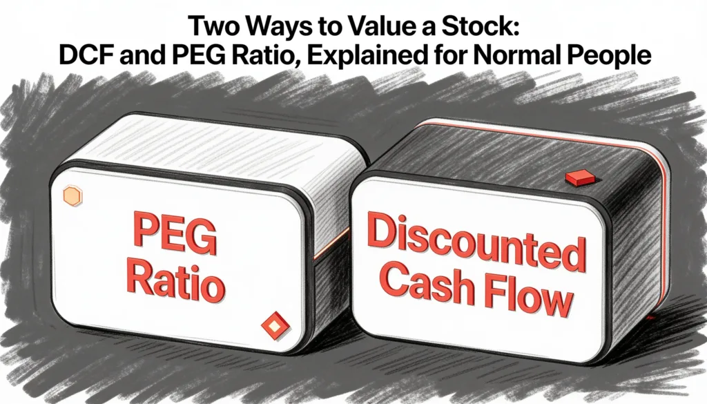 Two Ways to Value a Stock- DCF and PEG Ratio, Explained for Normal People